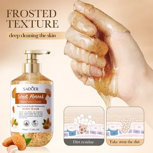 SADOER Sweet Almond Scrub & Moisturizing Body Wash