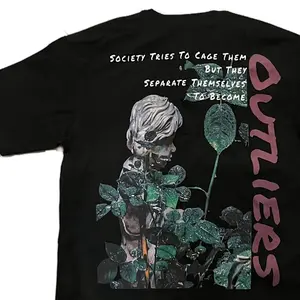 Graphic Tee (White Statue) Casual, Cotton