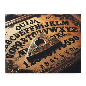 Puzzle (120, 252, 500-Piece), Ouija Board Puzzle, Halloween Jigsaw Game, Spooky Family Fun Activity, Ghostly Design, Paranormal Gift Ideas