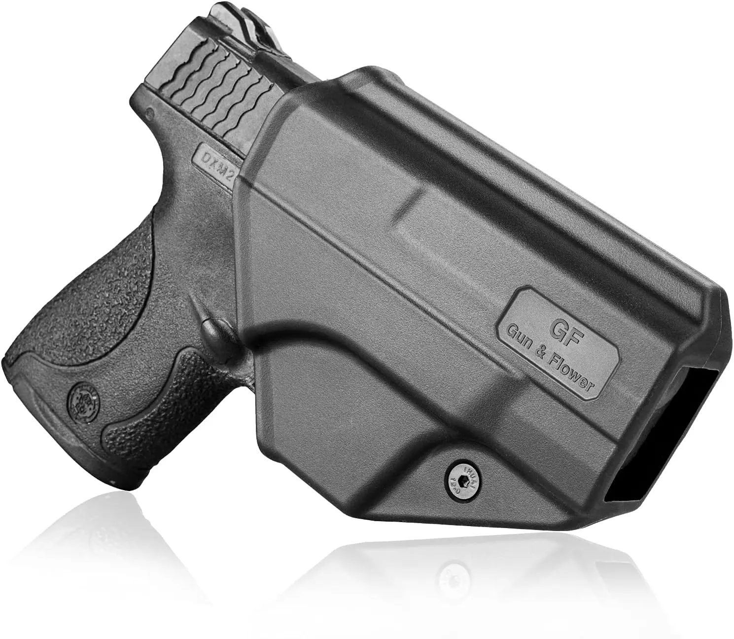 M&P Shield OWB Holster for Smith & Wesson M&P Shield,M&P Shield Plus,Not fit M&P 40 Shield Plus Carry,nor M&P9 Shield Plus Carry,M&P Shield X,No Button/Fast Draw/Quick Release, 360 Degrees Adjustable,Right hand