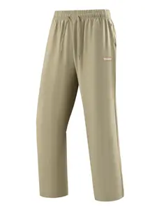 Men's Ice Silk Quick Dry Casual Pants, Breathable Elastic Straight Leg Trousers for Outdoor Hiking & Sports