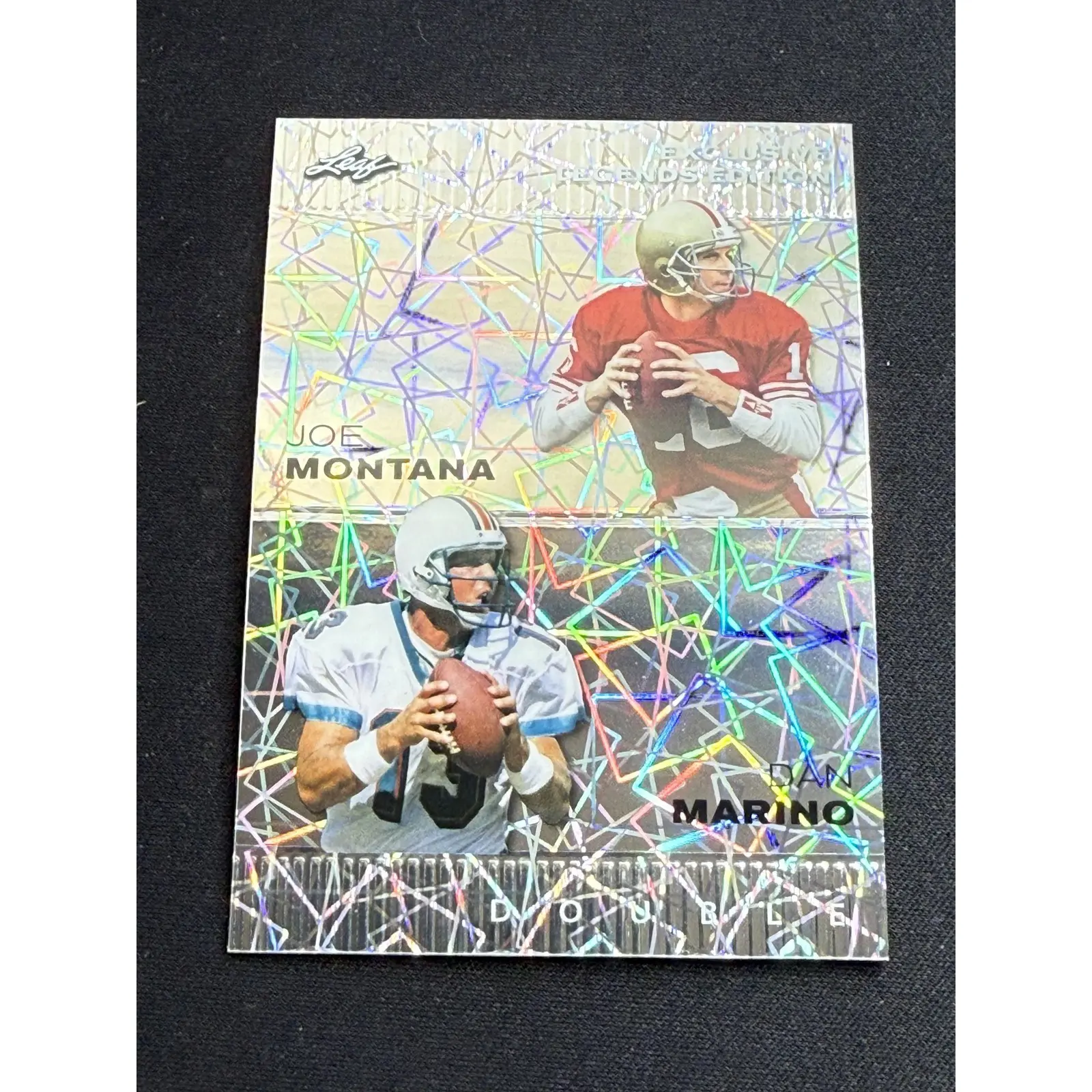 Joe Montana / Dan Marino 2024 Leaf Metal Dual /25 RC