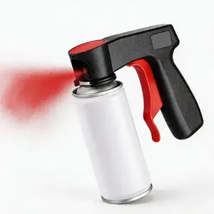 Portable assisted spray painting universal renovation and color change handle tool spray film spray can spray nozzle self spray paint