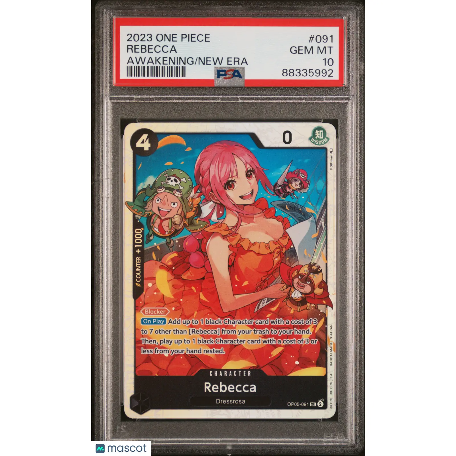 PSA 2023 One Piece CCG Rebecca #091 OP 05 Awakening of the New Era ENGLISH 10