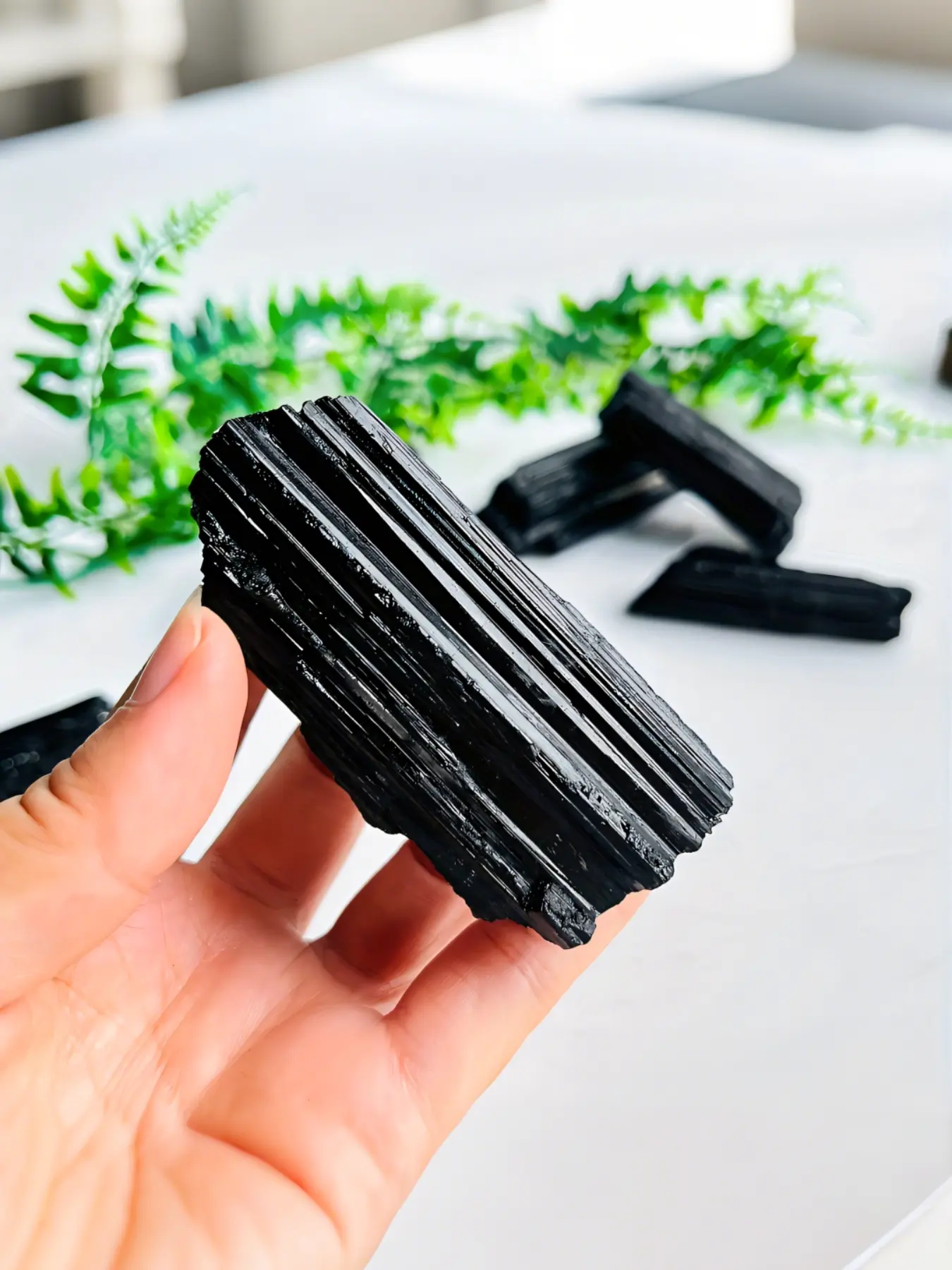 Natural Black Tourmaline Stone, Irregular Crystal Mineral Specimen, Energy Crystal, Chakra Healing Crystals, Balance Chakra Gift, Home & Table Reiki Decor, Crystal Cluster, Unique Crystals, Crystal Decorative Stones