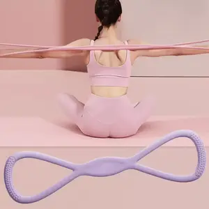 8 Figure Resistance Band for Women Men Home Workout Open Shoulder Back Training Yoga Fitness Equipment Slimming Stretching