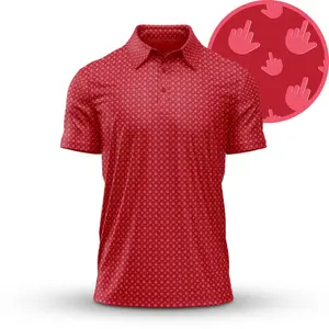 Birdie Finger Golf Polo Shirt – Funny Golf Shirt for Men, Lightweight & Stylish Golf Polo Gift