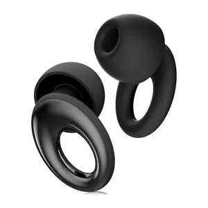 Ear Plugs for Sleeping Noise Cancelling, Concert Ear Plugs with 30dB Noise Reduction, Reusable, Travel, Work, Study, Carrying Case (Black)