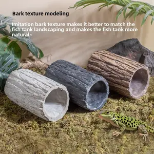 Natural Wood Pet Hideout Reptile Cave for Lizard Gecko Scorpion Spider Habitat Decor Large Spacious Secure Private Design Easy to Clean outdoorfun