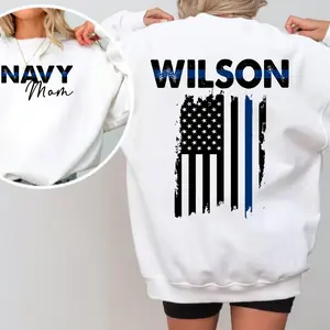 Proud Army/ Navy Mom Sweatshirt for Military Families, gift for mother