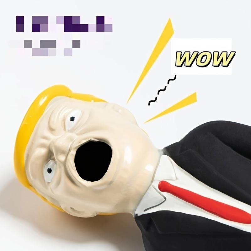 Latex Trump Stress Relief Doll, Large Size, Squeeze Sound, Novelty Figurine, Chew Toy for Dogs, Fun Anxiety Toy