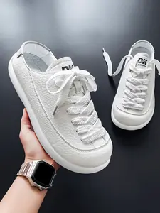 Summer Men's Casual Leather Shoes, Sneaker, Breathable Non-Slip Design, Comfortable Thick Sole, Easy Slip-On, Ideal for Daily Wear & Commuting