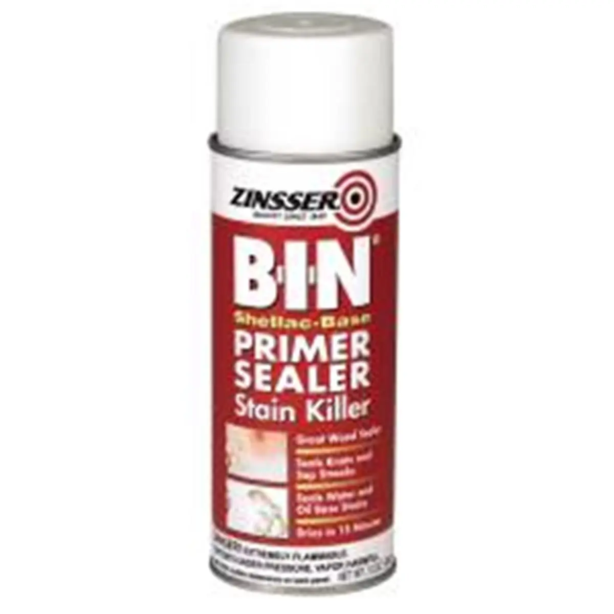 212 MAIN Rustoleum 800228 Zinsser B-I-N Shellac-Base Primer Sealer, 12oz, All-Surfaces Application, Interior Use, Odor Blocker, Sap Streaks Stain Blocker, Seals Knots, Lightning Fast Dry, Recoat-Compatible
