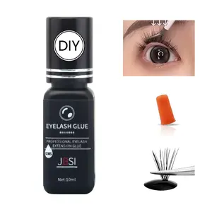 Cluster False Eyelash Extension Glue, 2 Second Dry Time, 3 Weeks Hold, Maximum Adhesion, Long Lasting Bond, Non-Latex Glue (10ML), Ideal for Lashes