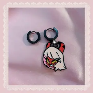 Helluva Hazbin Verosika Kawaii Visual Kei Alternative Goth Punk Street Fashion Earrings