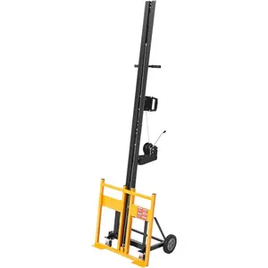 VEVOR 11ft Drywall Lift, Heavy - Duty 150 lbs Sheetrock Hoist with Adjustable Telescoping Arm, Lockable Wheels, Drywall Lifter Panel Jack Hoist Tools Ideal for Ceiling Wall Installation (Yellow)VEVOR Super Brand Day