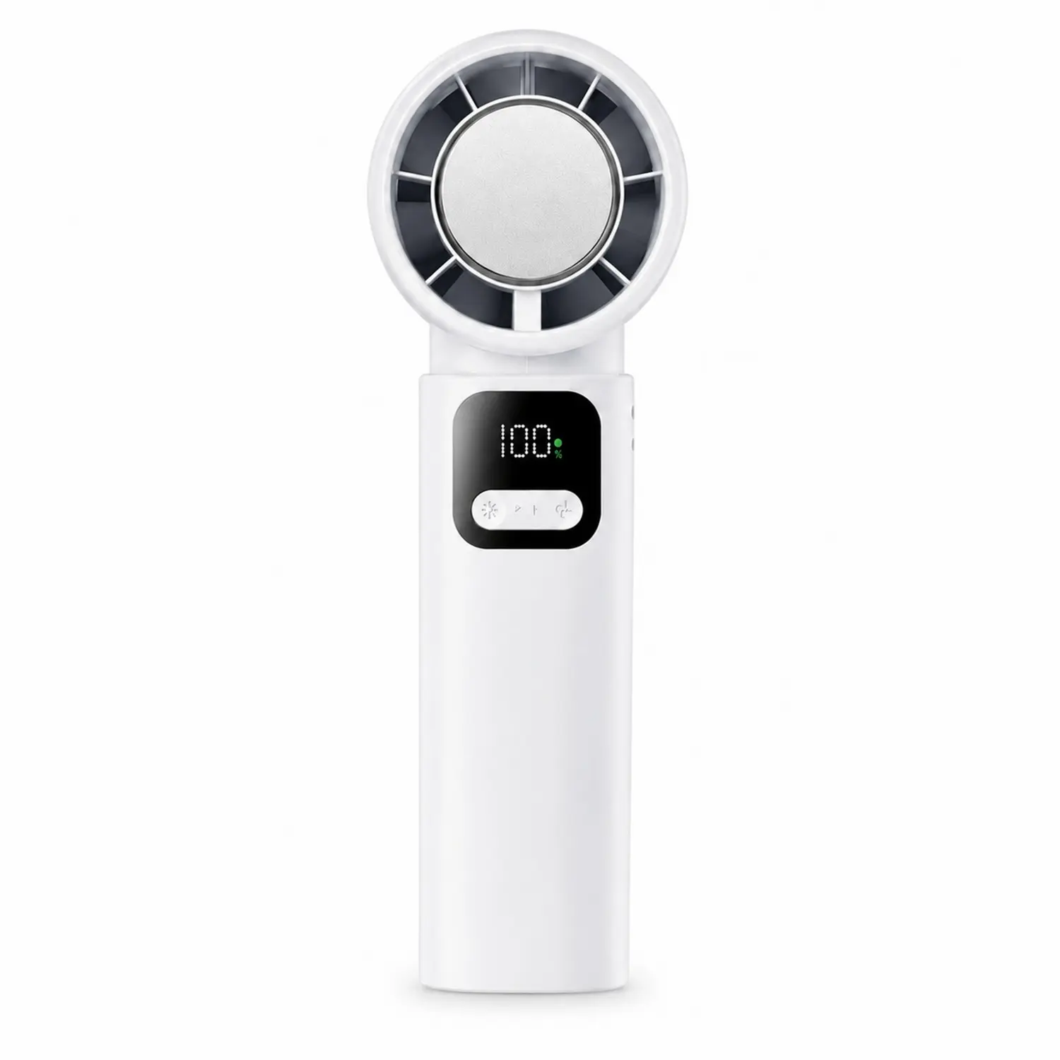 Rechargeable Handheld Turbo Fan with Ice Cooling Function, Adjustable Speed Powerful Mini Portable Personal Fan, Ideal Gift for Men Women, Perfect for Travel Outdoor Office Use