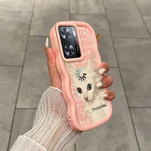 1 Piece A77 4G Downtime Kitten Designed For Entertainment With Flexible And Anti-Fingerprint And Bracelet Compatible With OPPO A77 4G