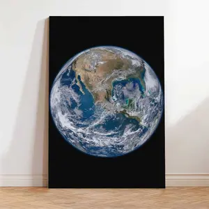 Cosmic Event Poster Vintage Big Blue Marble Poster - Earth from Space Wall Art, Motivational Astronomy Decor, Classroom Library Office Science Gift