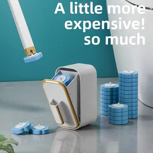 Household bathroom, toilet cleaning brush, toilet brush, wall-mounted non-punching, replaceable disposable toilet brush