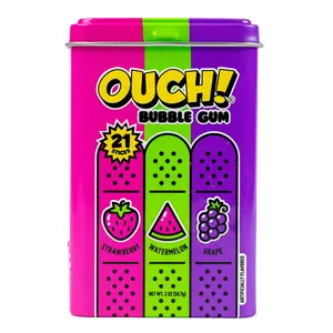 Ouch! Gum Bubblegum Fruit Bubblegum Flavored Retro Candy