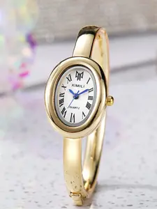Women's Oval Mini Bracelet Watch, Elegant Oval Watch, Roman Numeral Vintage Luxury, Quartz Analog, Mineral Glass Dial, Casual Style, All Seasons, Analog Watches, Quartz Wristwatch, Oval Shaped Watch