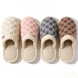 Cozy Plush Women’s Fuzzy House Slippers Soft Memory Foam Indoor Slip-On Comfort Shoes