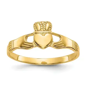 14k Gold Ladies Claddagh Ring
