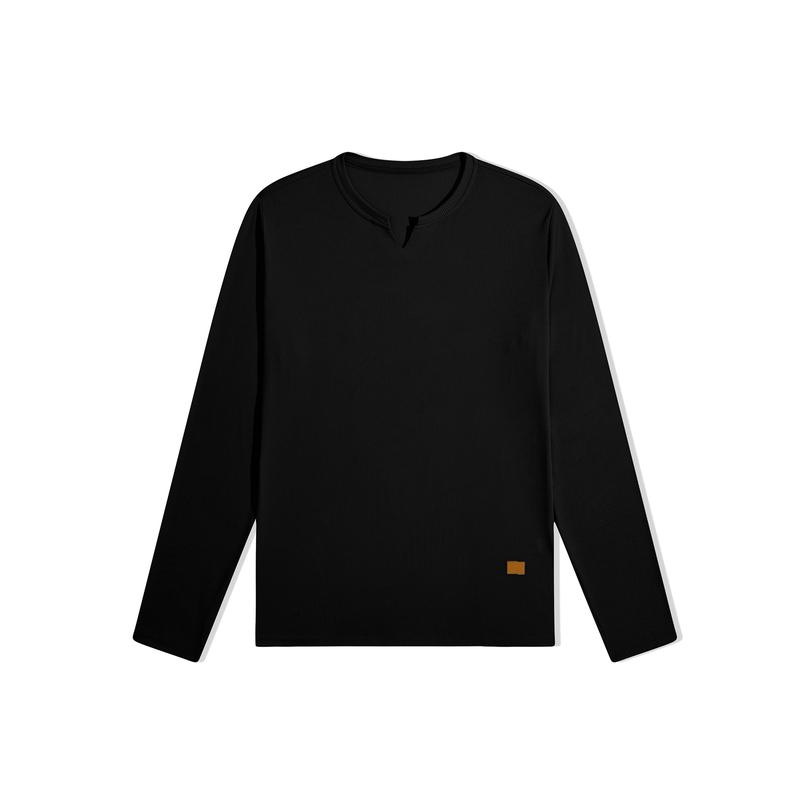 JMIERR Men's Plain Casual Muscle Shirts for Men Slim Fitted T Shirt V-Neck Longline Ribbed Tees Shirts Long Sleeve Gym Workout Athletic Menswear Tops,Men's clothing for Daily Wear,Fashion Outfits 2026