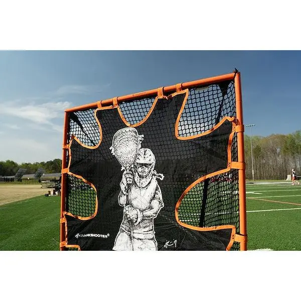 Crankshooter® Hi-Impact Lacrosse Shot Trainer for 6'x6'x7' Goal, Female Goalie, Triple Stitching