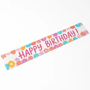 Floral Pretty Petal Birthday Banner