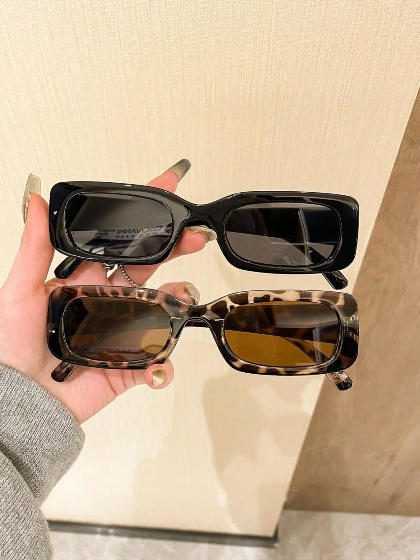 2 Pcs Vintage Y2K Square Fashion Glasses, Unisex Eyewear for Summer Vacation Outdoor Travel, Stylish Sunglasses for Men & Women, Decorative Lens, Trendy Shades