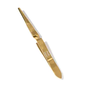Gold C-Curve Pinching Tweezers