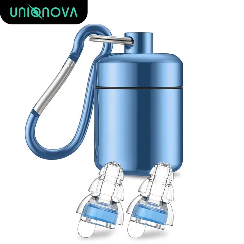 UNIQNOVA High Fidelity Concert Earplugs for Concerts Musicians for Noise Reduction 24db Advanced Filter Technology Ear Protection for Music Festivals DJ Nightclub Drummers