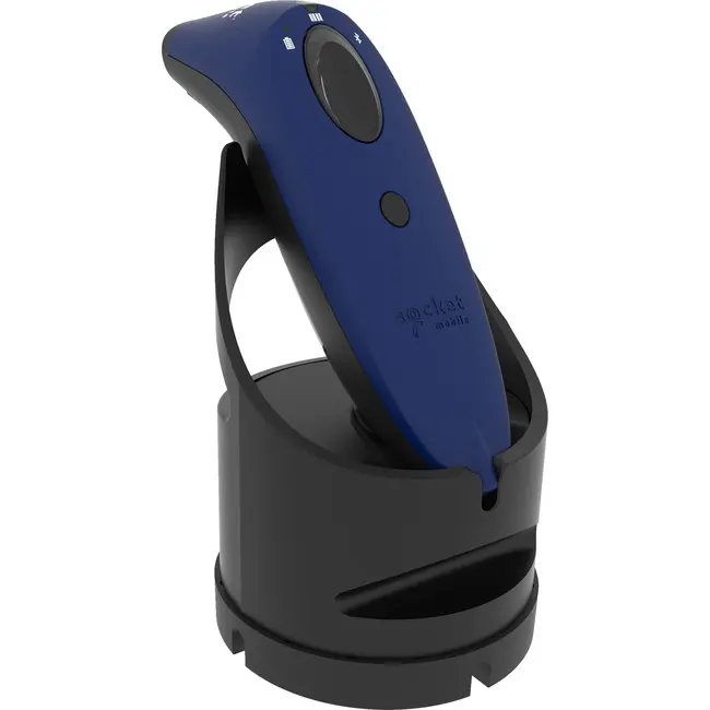 Socket Mobile CX3985-3042 SocketScan S720 Portable Barcode Scanner, Linear Barcode Reader, QR Code Reader, Blue & Black Dock, Portable Barcode Scanners
