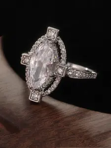 Creative Elegant and Luxurious Water Droplet Ring Vintage Inspired Synthetic Cubic Zirconia Engagement Jewelry, Luxury Wedding Gift for Her.Elegance Never Goes Out of Style.