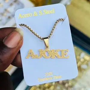 FF0057 New Store Opening||Custom Name Necklace| 20+ Font & Crown/Flower Accent Personalized Pendant|Ideal for birthdays, graduations, or cultural celebrations-each font style reflects a unique personality.