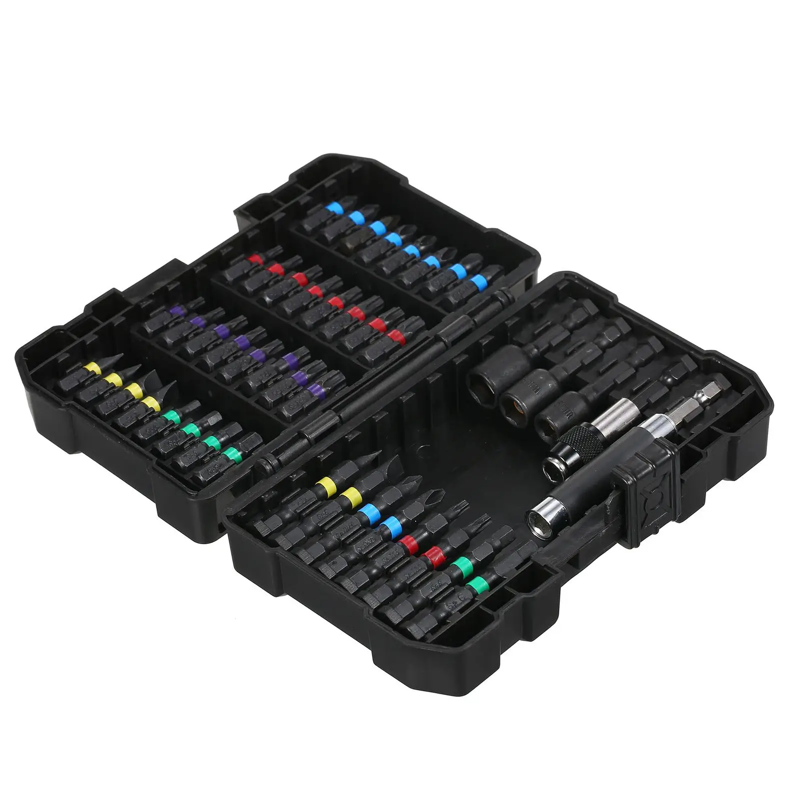 Drill Bit Set, Impact Drill Bit Set with Plastic Case, 45Pcs/set Screwdriver Bit Set, Power Tool Accessories for Electric Drill & Screwdriver, Durable