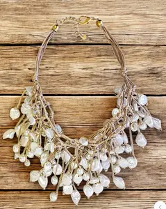 Coastal Pearl Bib Necklace