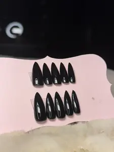 Black Stiletto Nails