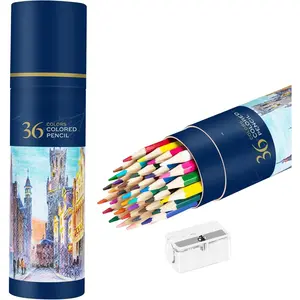 36 Pack Colored Pencils for Adult Coloring Books, Soft Core, Art Drawing Pencils for Artists Beginners, Coloring Pencils Set with Sharpener for Coloring, Sketching, Painting