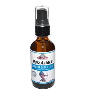 Aztlán Raiz Azteca Spray 2oz - Support Oral Health & Wild Plant Supplement for Toothache Relief & Bad Breath - Spicy Flavor