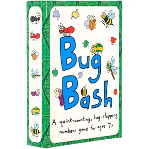 Bug Bash Card Game- Award-Winning Kids Brain for Ages 7-12 - Quick-Counting Bug-Slapping Fast, Fun, and Frenetic - Smart Card for Kids 7-12 and 2-4 Players