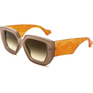 Extra large square sunglasses for men and women, thick framed sunglasses