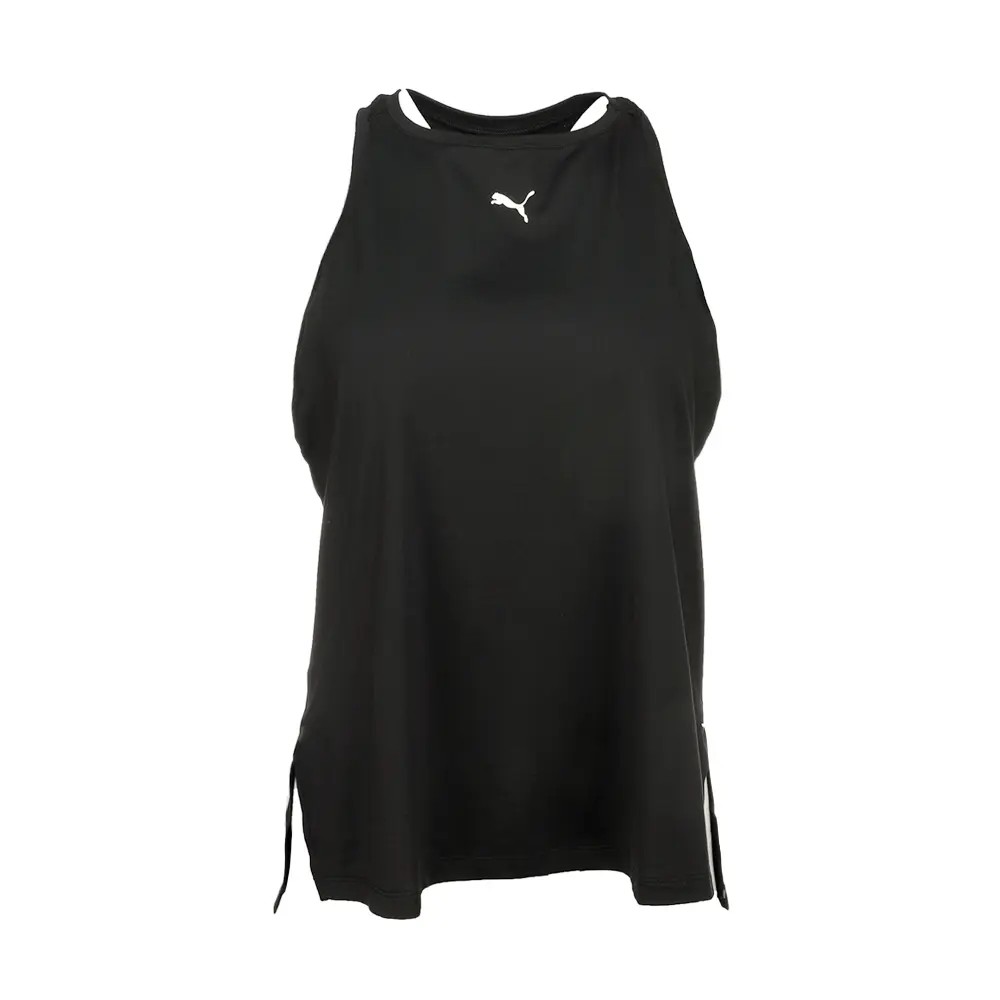 PUMA Womens Cloudspun Racerback Crew Neck Athletic Tank  Casual - Black