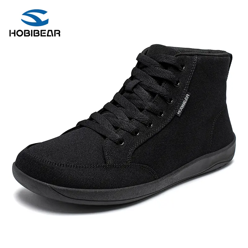 HOBIBEAR Men's Wide Toe Box Barefoot Boots - Warm, Waterproof Winter Footwear for Hiking, Everyday Wear, Outdoors
