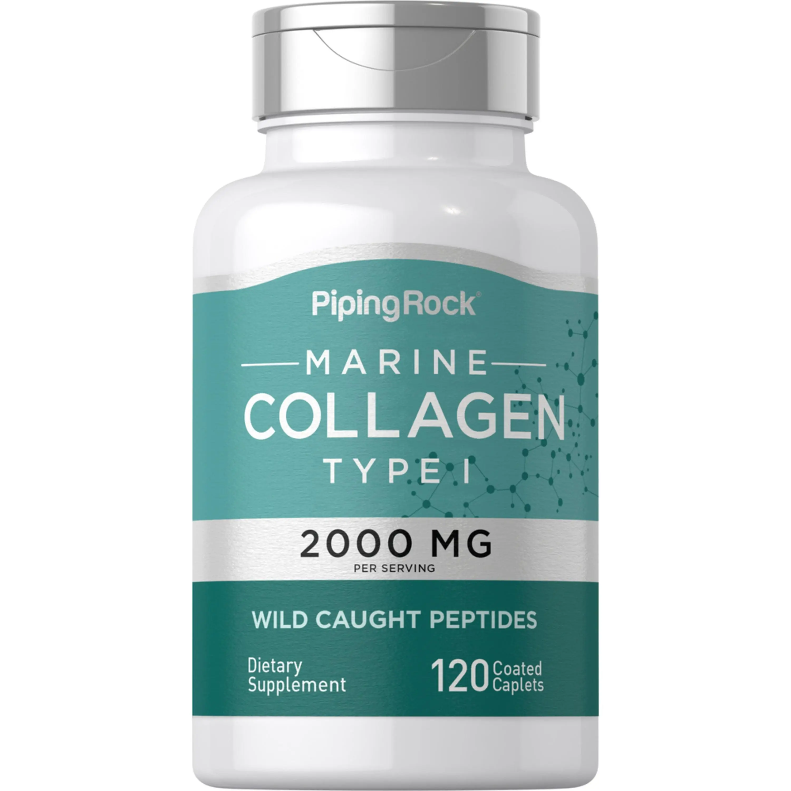 Marine Collagen Type 1, 2000 mg (per serving), 120 Coated Caplets Marine Collagen Type 1, 2000 mg (per serving), 120 Coated Caplets