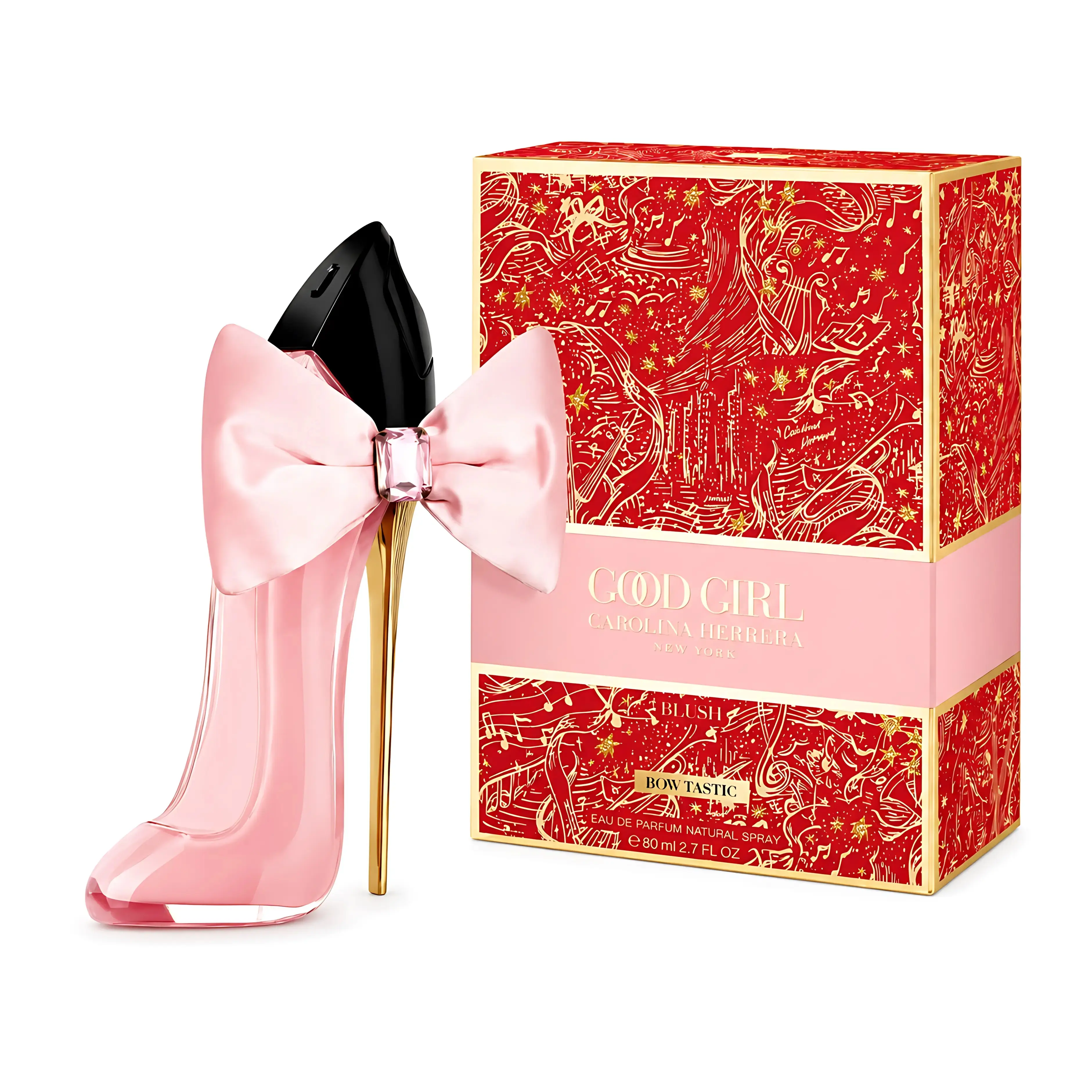 Carolina Herrera Good Girl Bowtastic 2.7oz EDP Spray for Women Floral Fruity Gourmand Scent with Almond Coffee Lemon & Bergamot Notes
