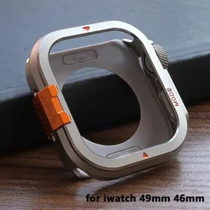 Luxury Protector Metal Case for Apple Watch Ultra2 49mm Aluminum Alloy Watch Case Cover Iwatch Series 10 46mm Hard Bumper Frame
