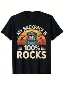 Rock Collecting Mineral Gems Geology Mineral Collecting T-Shirt, Street Style Short Sleeve Tee, Comfort Fit Men's Tee, Crew Neck Tee, Ultra Soft, Breathable, Moisture Wicking, Casual Summer Tee, Must-have Fashionable Tee